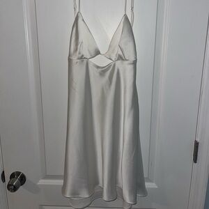 White Zara slip dress